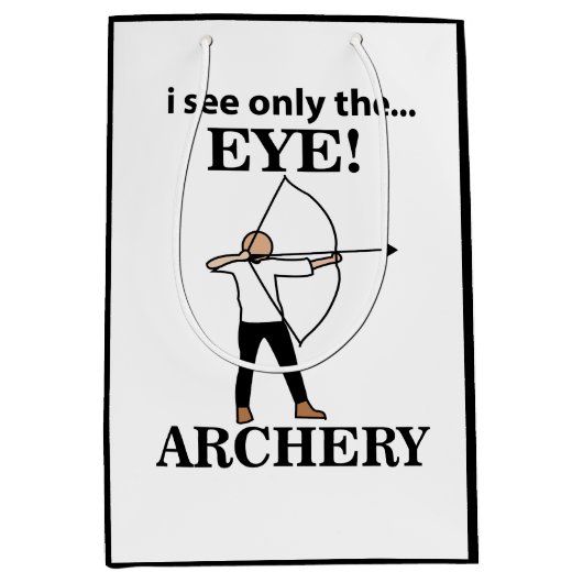 Boogschieten Sport Boog Pijl Boogschieten Medium Cadeauzakje (Voorkant)