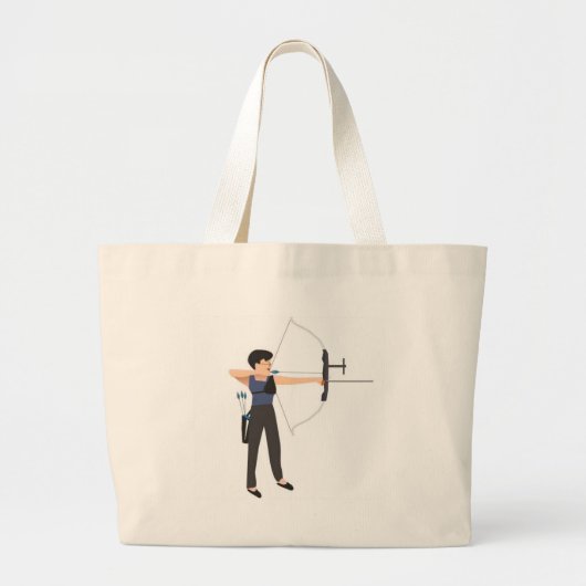 boogschieten voor meisjes grote tote bag (Voorkant)