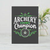 Boogschieten Wedstrijd Kampioen Competitie pijl en Kaart (Staand voorkant)