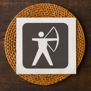 Boogschietsymbool Papieren servetten