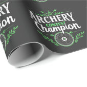Boogschietwedstrijd Kampioenschap Competitie Boog  Cadeaupapier (Rol Hoek)
