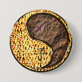 Boogschutter & Aard Rat Ronde Button 7,6 Cm (Voorkant)