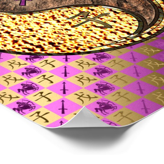 Boogschutter & Aarde Rat Poster (Hoek)