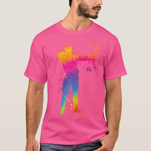 Boogschutter Arm Beschermers Splash Boogschutter J T-shirt (Voorkant)