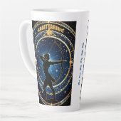 Boogschutter astrologie teken latte mok (Linkerhoek)