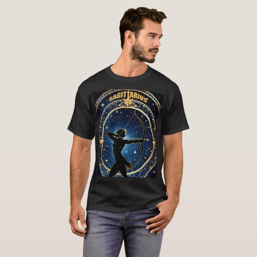 Boogschutter astrologie Zodiak teken T-shirt (Voorkant volledig)