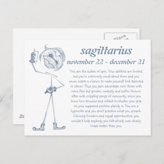 Boogschutter [ - BitchScope - ] Briefkaart (Voorkant / Achterkant)