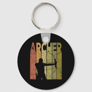Boogschutter Boog Jacht Retro Boogschieten Bowhun Sleutelhanger