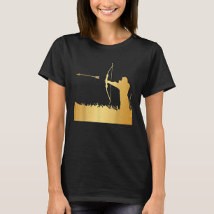 Boogschutter Boog Pijl Goud Grappig Feest T-shirt