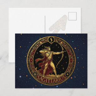 Boogschutter Boogschutter Dierenriem Symbool Voor Briefkaart