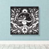 Boogschutter Boogschutter Godin Inkt Canvas Kunst (Insitu (Houten vloer))