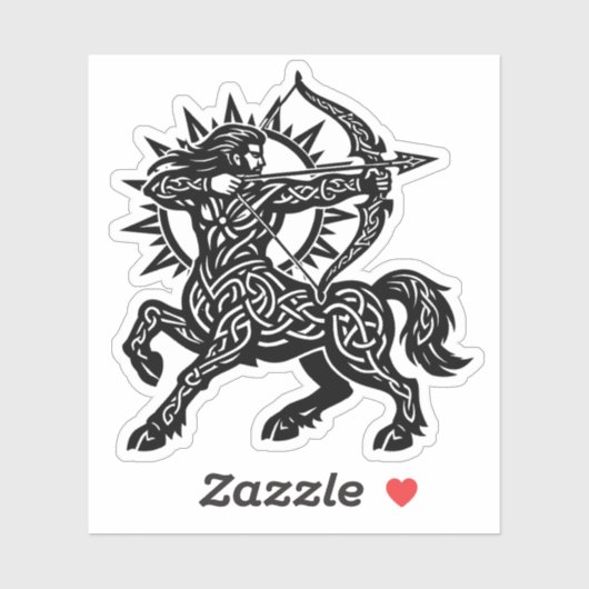 Boogschutter Centaur Boogschieter — Mythische Dier Sticker (Vel)