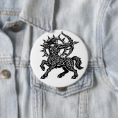 Boogschutter Centaur Boogschutter — Mythische Dier Ronde Button 4,0 Cm (In situ)