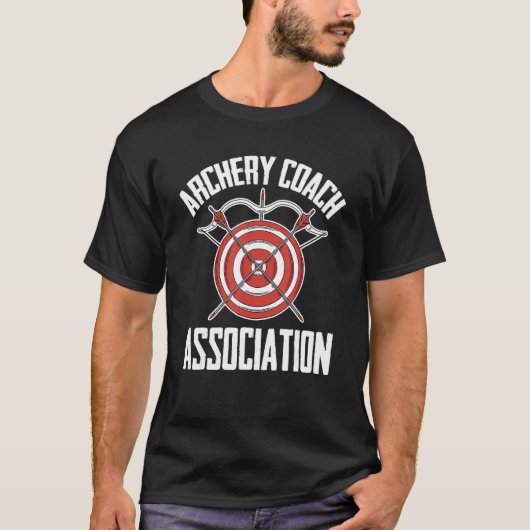 Boogschutter Coach Vereniging Boogschutter Bowman T-shirt (Voorkant)