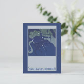Boogschutter Constellatie Zodiac Astrologie Briefkaart (Staand voorkant)