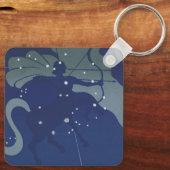 Boogschutter Constellatie Zodiac Astrologie Sleutelhanger (Achterkant)