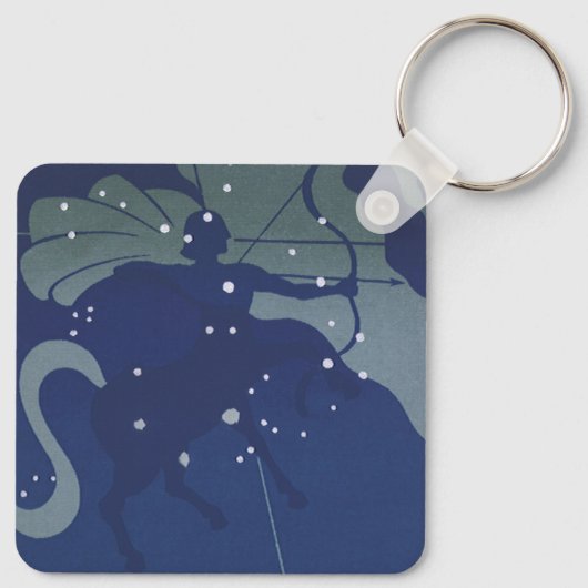 Boogschutter Constellatie Zodiac Astrologie Sleutelhanger (Achterkant)