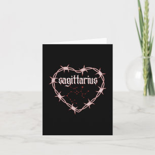 Boogschutter Constellation Gothic Edgy Verjaardag Kaart