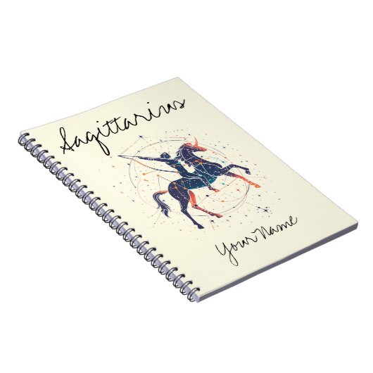 Boogschutter Constellation Minimalist Line Art Notitieboek (Rechterzijde)