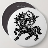 Boogschutter — De Boogschutter door BurnsInHell Ronde Button 6,0 Cm (Voorkant /achterkant)