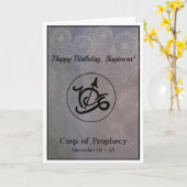 Boogschutter - de Kaart van de Verjaardag van (Gele Bloem)