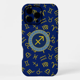 Boogschutter Dierenriem+Astrologie Symbolen Ptn Gl iPhone 16 Pro Max Hoesje