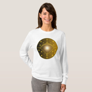 Boogschutter Dierenriem Embleem Minimaal Hemels Sy T-shirt