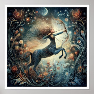 Boogschutter Dierenriem Sterrenbeeld Astrologie He Poster