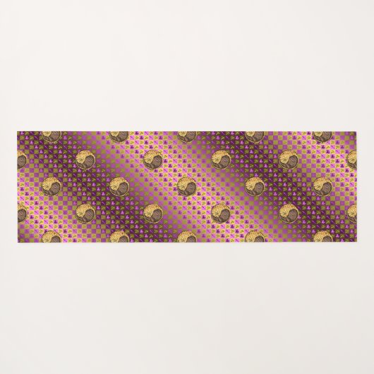 Boogschutter en aarde draak yogamat (Achterkant (horizontaal))