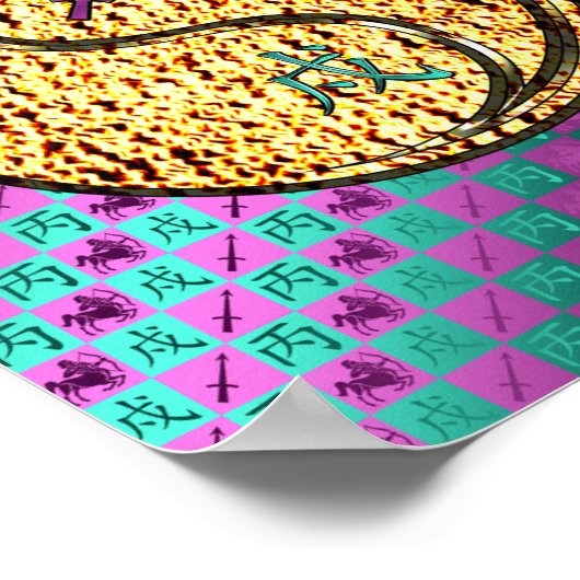 Boogschutter en brandweerhond poster (Hoek)