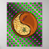 Boogschutter en houten geit poster (Voorkant)