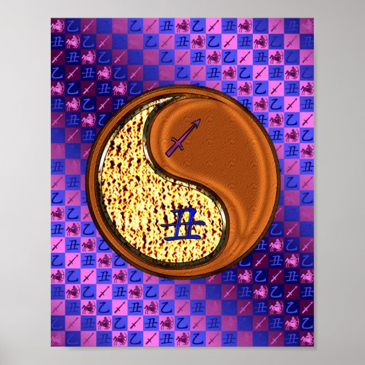 Boogschutter en houtoos poster (Voorkant)