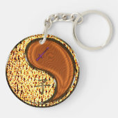 Boogschutter en houtrat sleutelhanger (Achterkant)