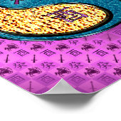 Boogschutter en waterhaan poster (Hoek)