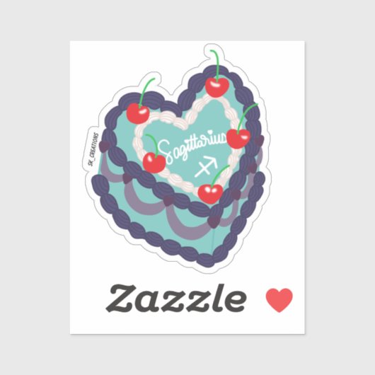 Boogschutter Harttaart Sticker (Vel)