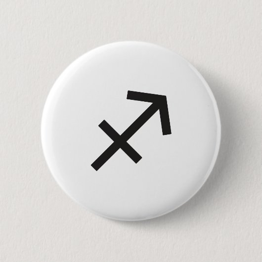 BOOGSCHUTTER, HOROSCOOP SYMBOOL RONDE BUTTON 5,7 CM (Voorkant)