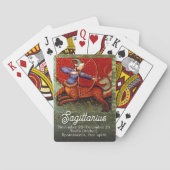 Boogschutter Horoscoop Zodiac Middeleeuws Pokerkaarten (Achterkant)