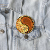Boogschutter & Houten Draak Ronde Button 7,6 Cm (In situ)