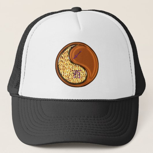 Boogschutter & Houten Haan Trucker Pet (Voorkant)