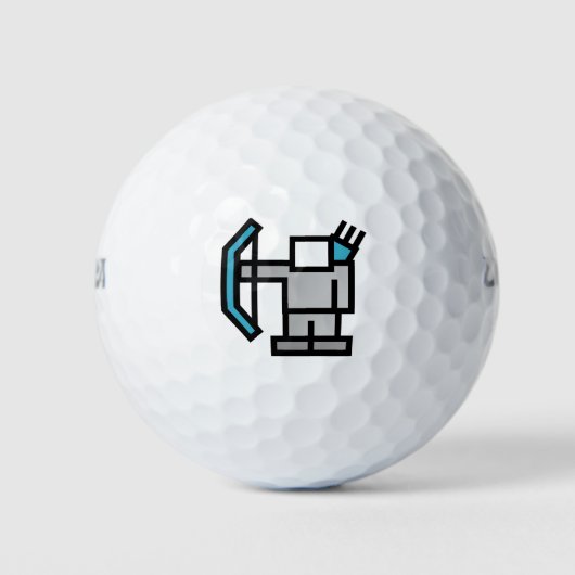 Boogschutter in blauw golfballen (Voorkant)