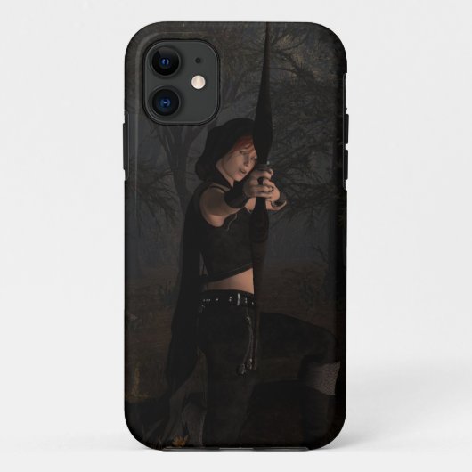 Boogschutter in de duistere Bossen Fantasy Art Case-Mate iPhone Case (Achterkant)