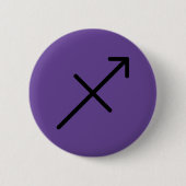 Boogschutter Knop Ronde Button 5,7 Cm (Voorkant)