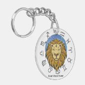 Boogschutter & Leo Zodiac Acryl Sleutelhanger (Voorkant Links)