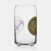 Boogschutter Mandala Blikvorm Glas (Rechts)