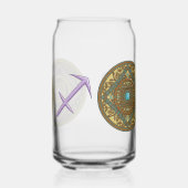 Boogschutter Mandala Blikvorm Glas (Links)