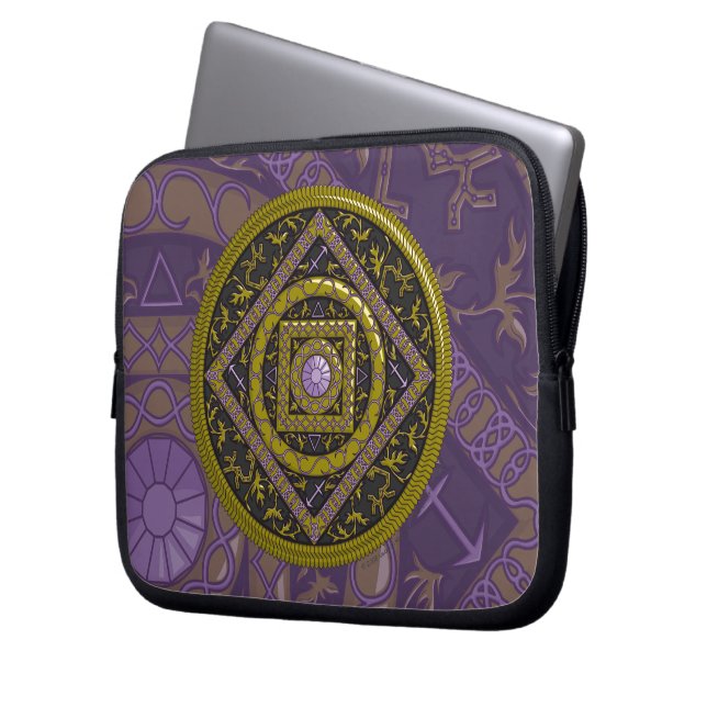 Boogschutter Mandala Laptop Hoes (Voorkant Links)