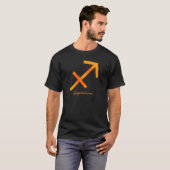 Boogschutter Mannen Shirt - Zwart (Voorkant volledig)