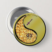 Boogschutter & Metaal Konijn Ronde Button 7,6 Cm (Voorkant /achterkant)