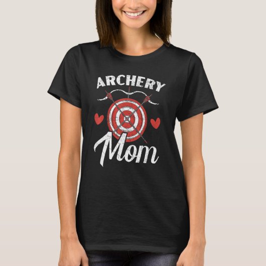 Boogschutter Moeder Schiet Boog Pijl Boogschutter T-shirt (Voorkant)