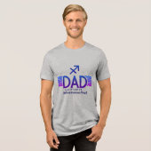 Boogschutter Papa - grappig Tri-Blend Shirt (Voorkant volledig)